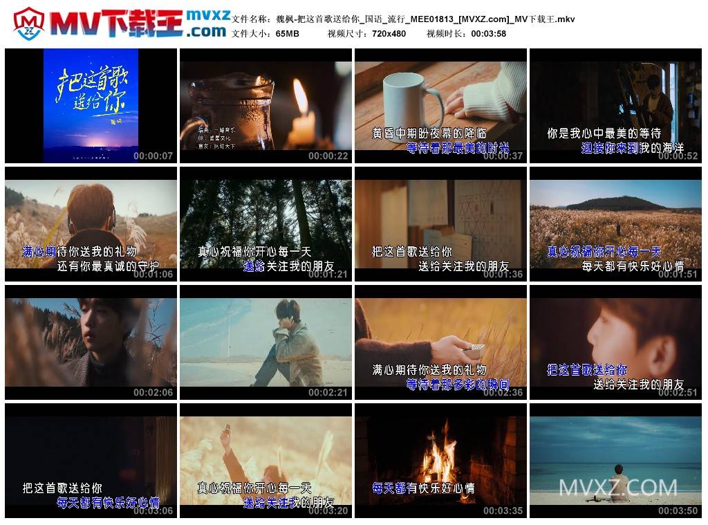 魏枫-把这首歌送给你_国语_流行_MEE01813